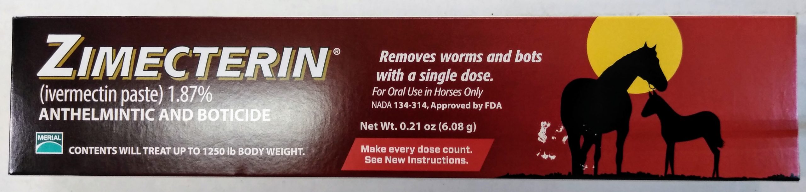 Zimecterin Ivermectin Horse Wormer Paste