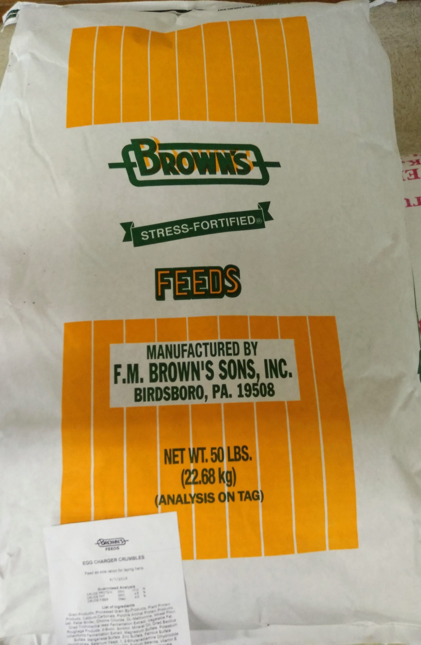 Egg Charger Layer Feed Crumbles 50 LB.