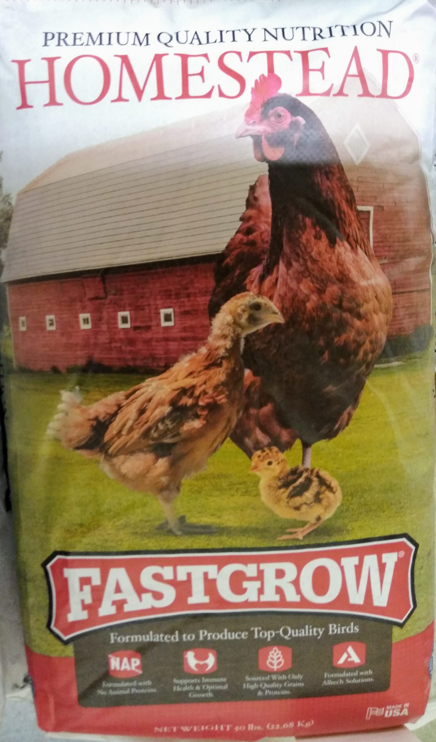 Homestead FastGrow Chicken Feed 50 LB