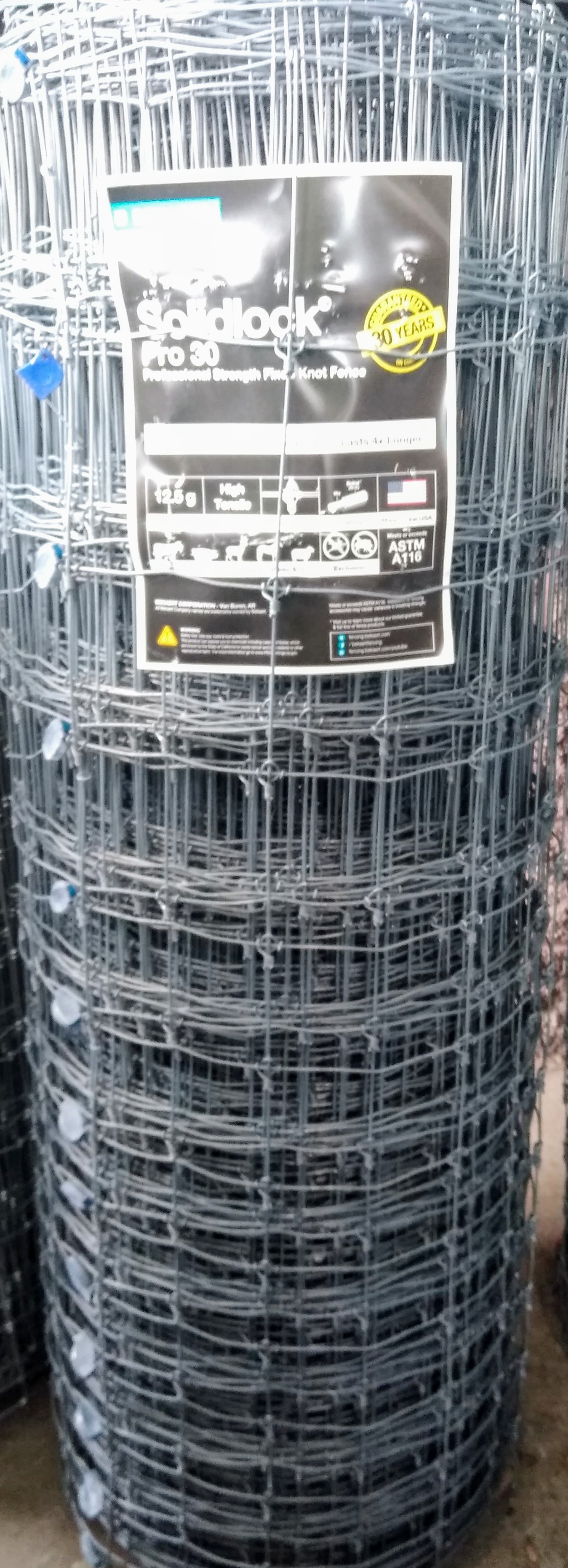 Field Fence Wire 2" X 4" 12.5 Gauge 200' Huber's Animal Health