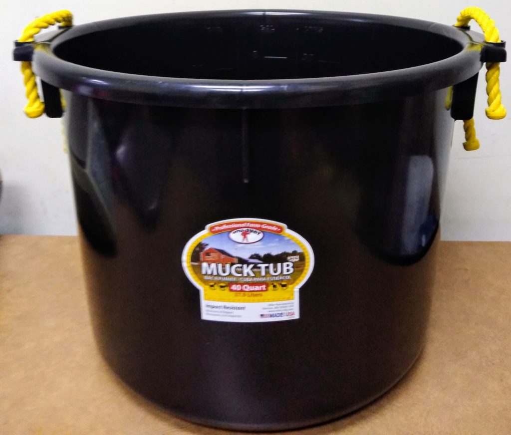 Multi Use Muck Tub 40 Quart Black
