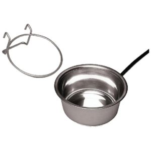 Heated Pet Bowl Quart Stainless Steel M90