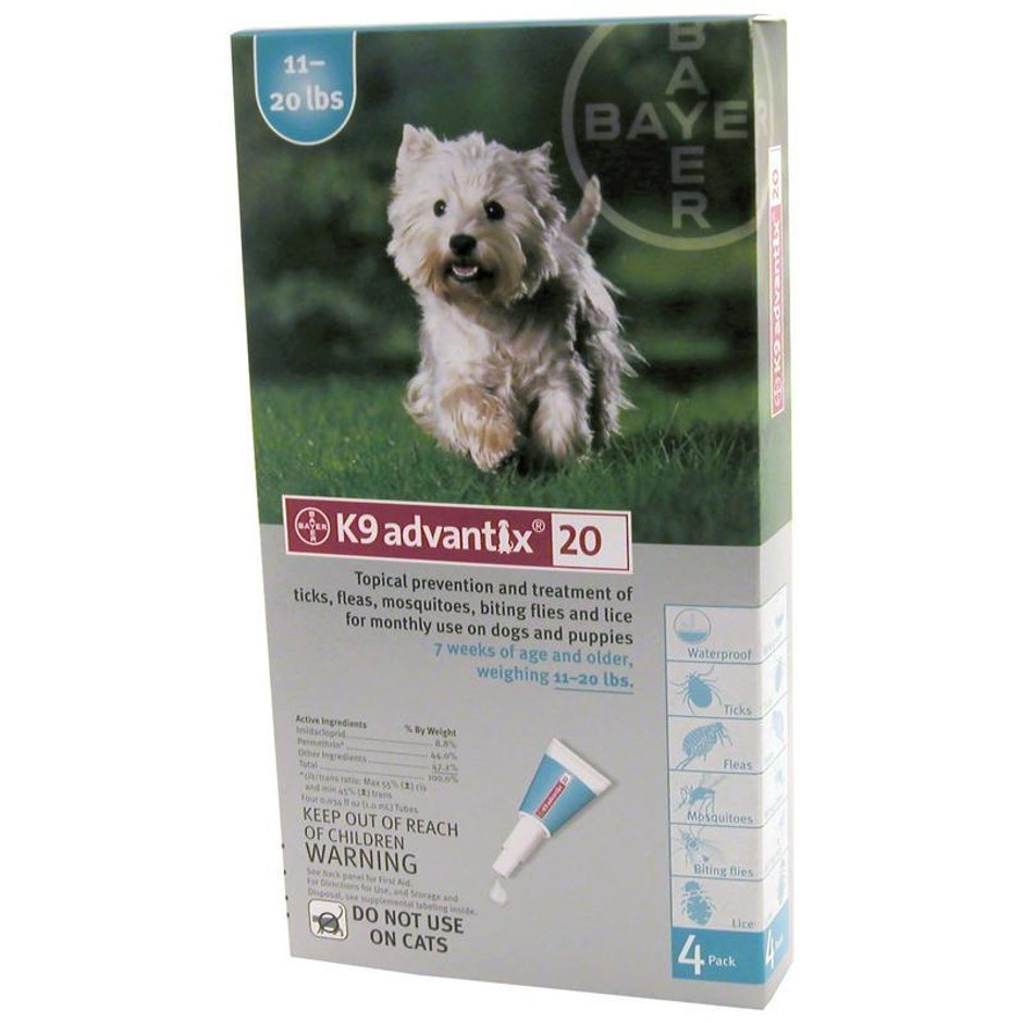 K9 Advantix II Medium Dog 1120 LB 4 Pack