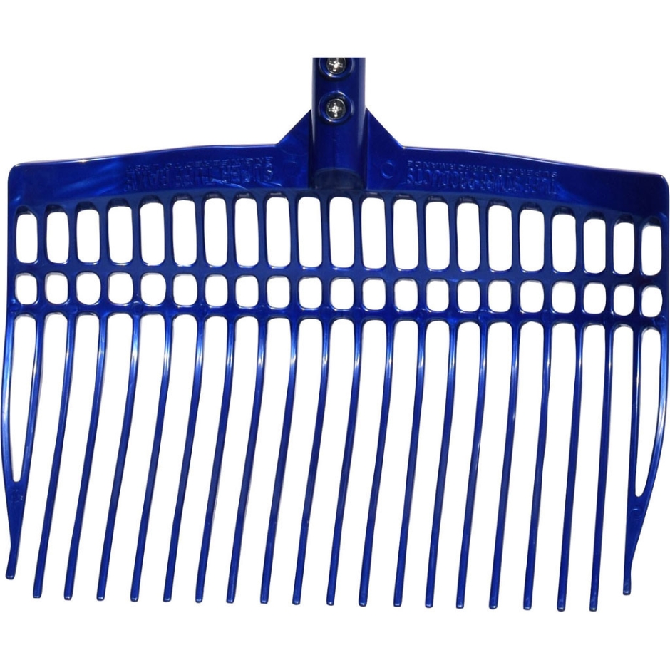 Super Tuff Rake/Fork Blue Complete Huber's Animal Health