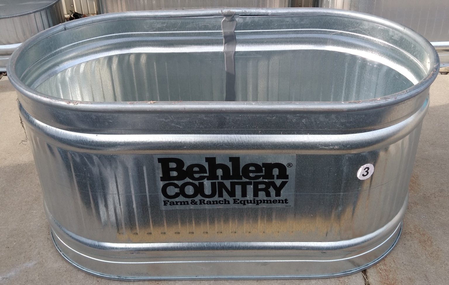 Galvanized Stock Tank 2' X 2' X 4' Behlen Huber's Animal Health