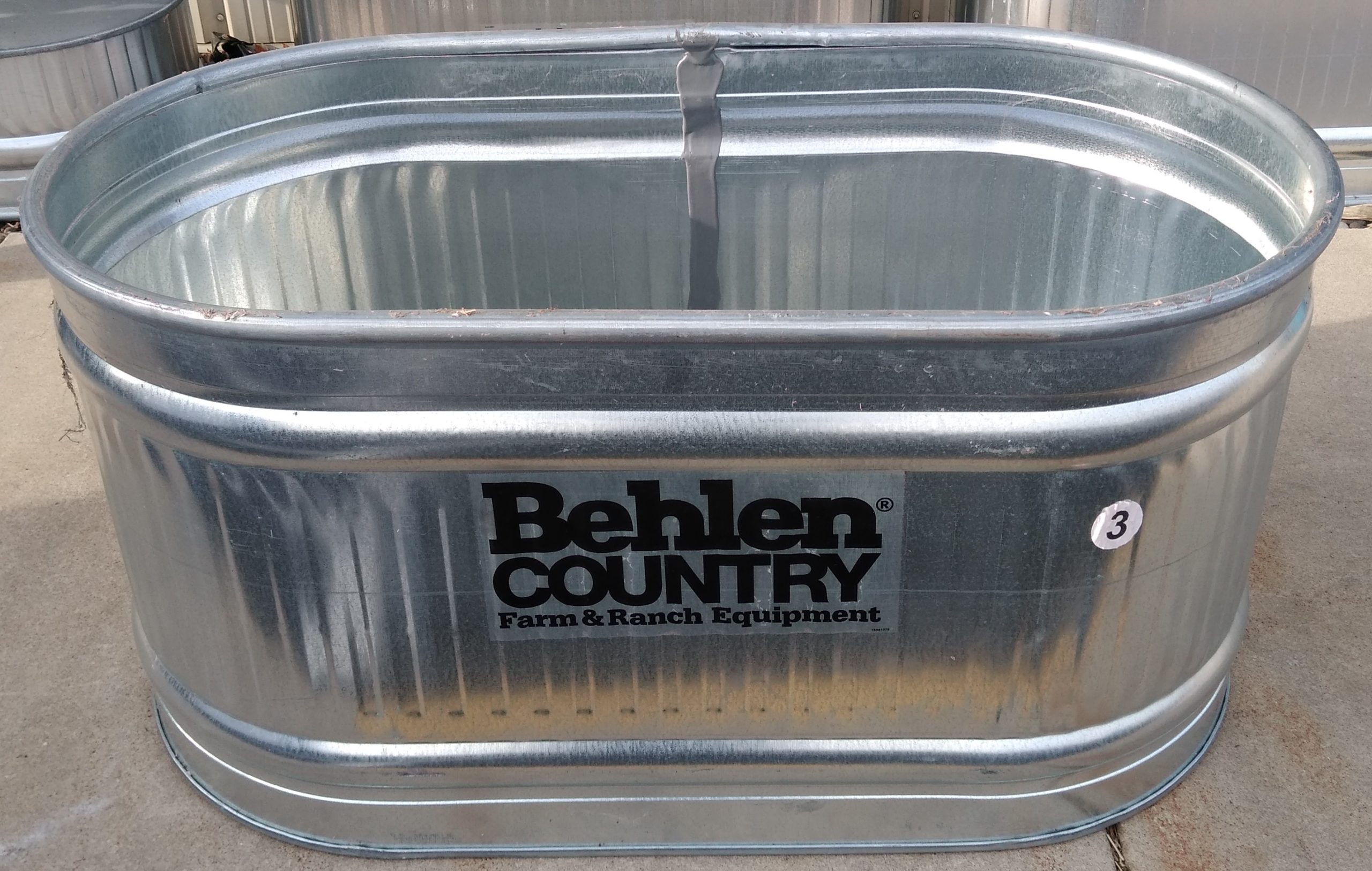 Galvanized Stock Tank 2' X 2' X 4' Behlen Huber's Animal Health