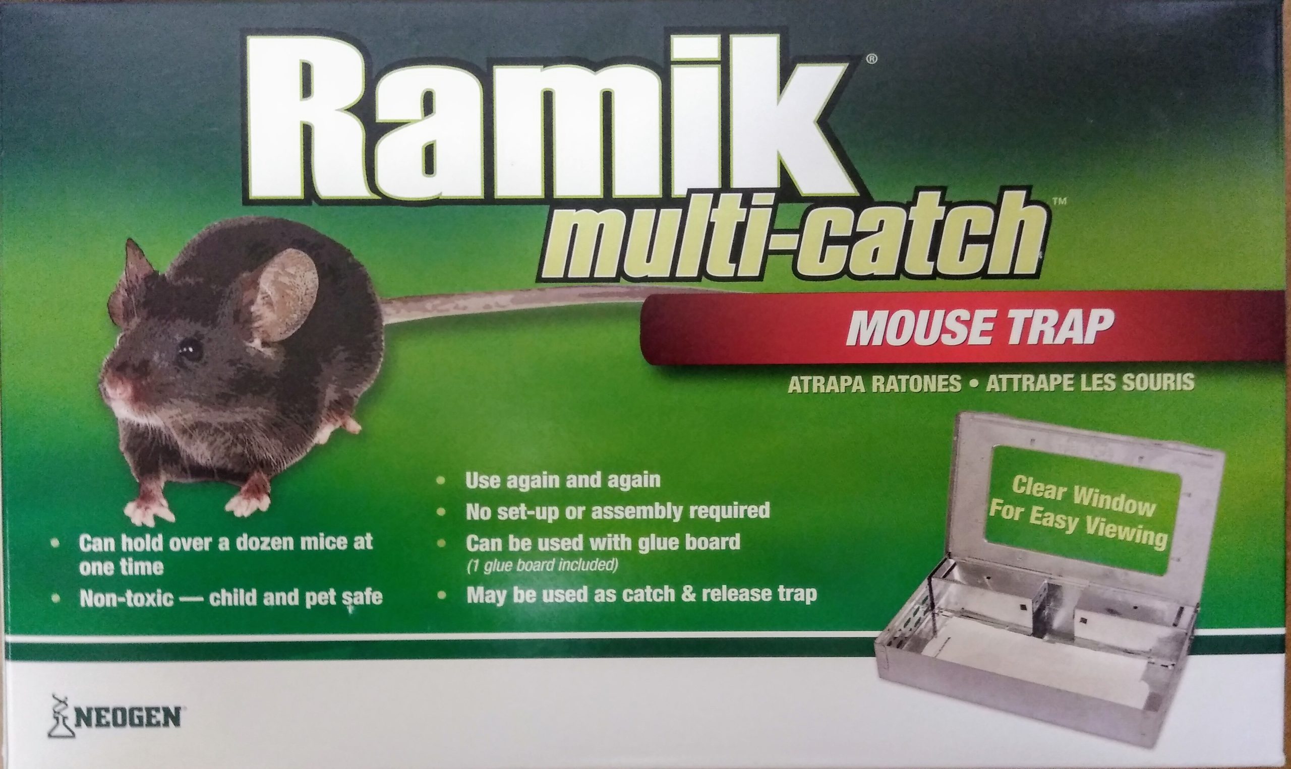 Pro-Ketch Multiple Catch Mousetrap - Clear Lid