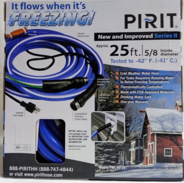 5/8" x 25' Heated Hose for Freezing Temperatures