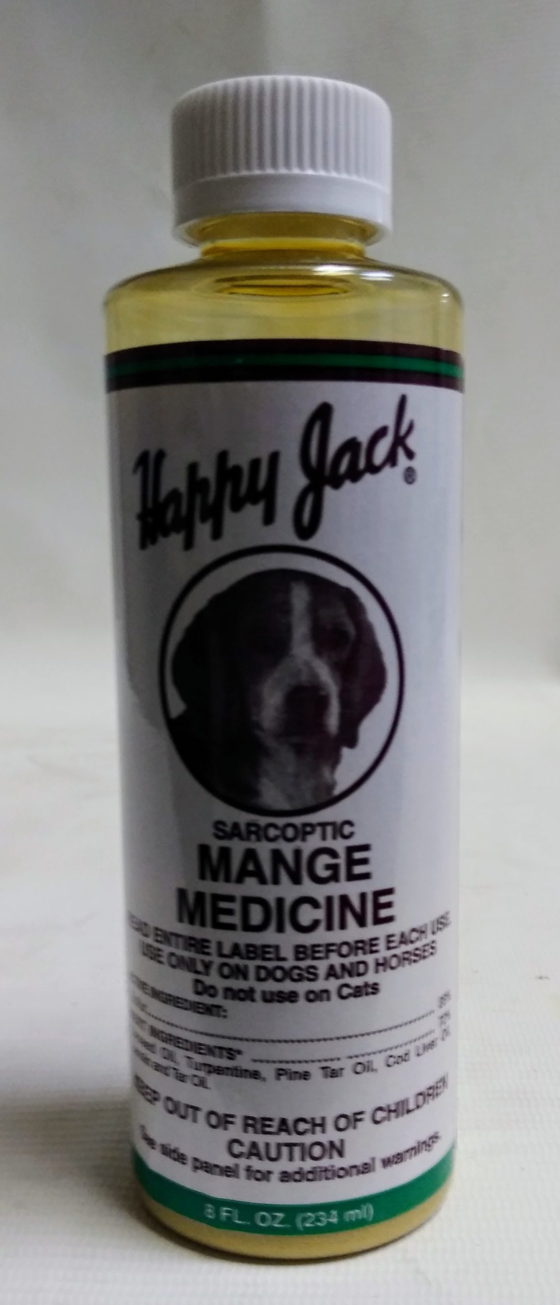 Happy Jack Sarcoptic Mange Medicine 8 OZ Huber's Animal Health