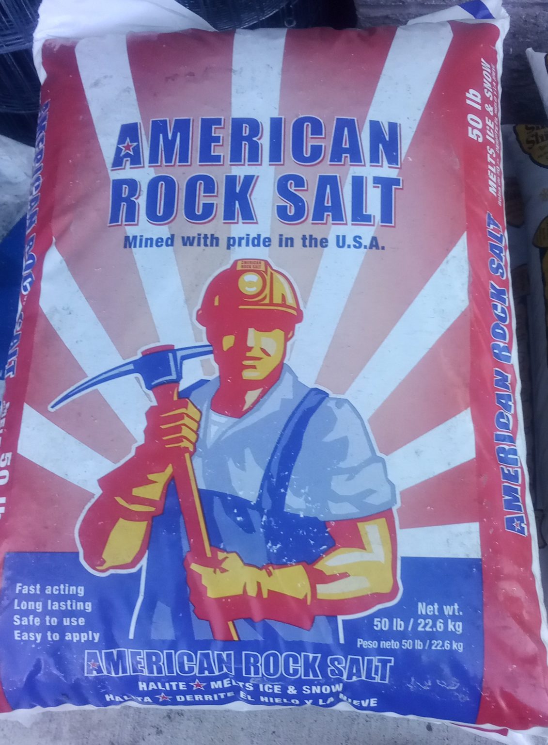 Ice Melt Rock Salt 50 LB