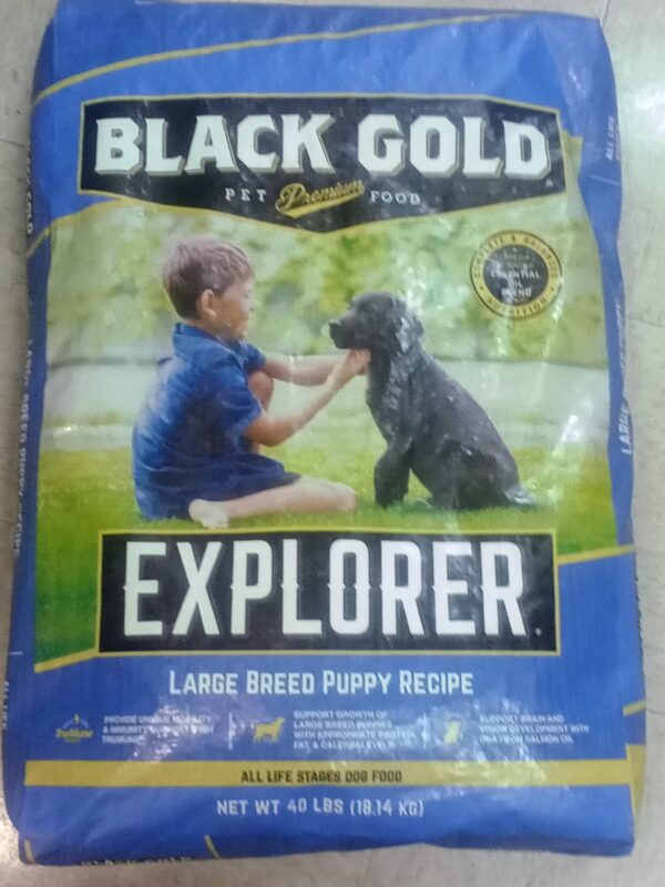 BLACK GOLD LARGE BREED PUPPY 40 LB