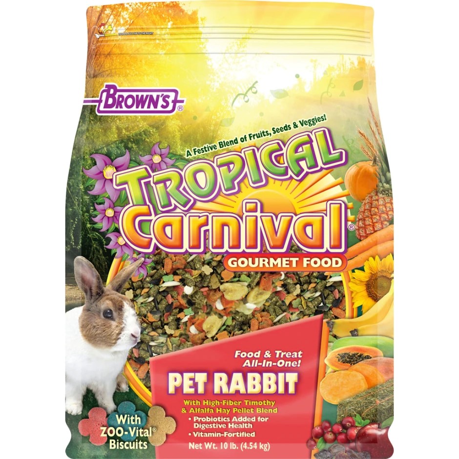 Tropical Carnival Rabbit Food 10 LB - Huber's Animal Health