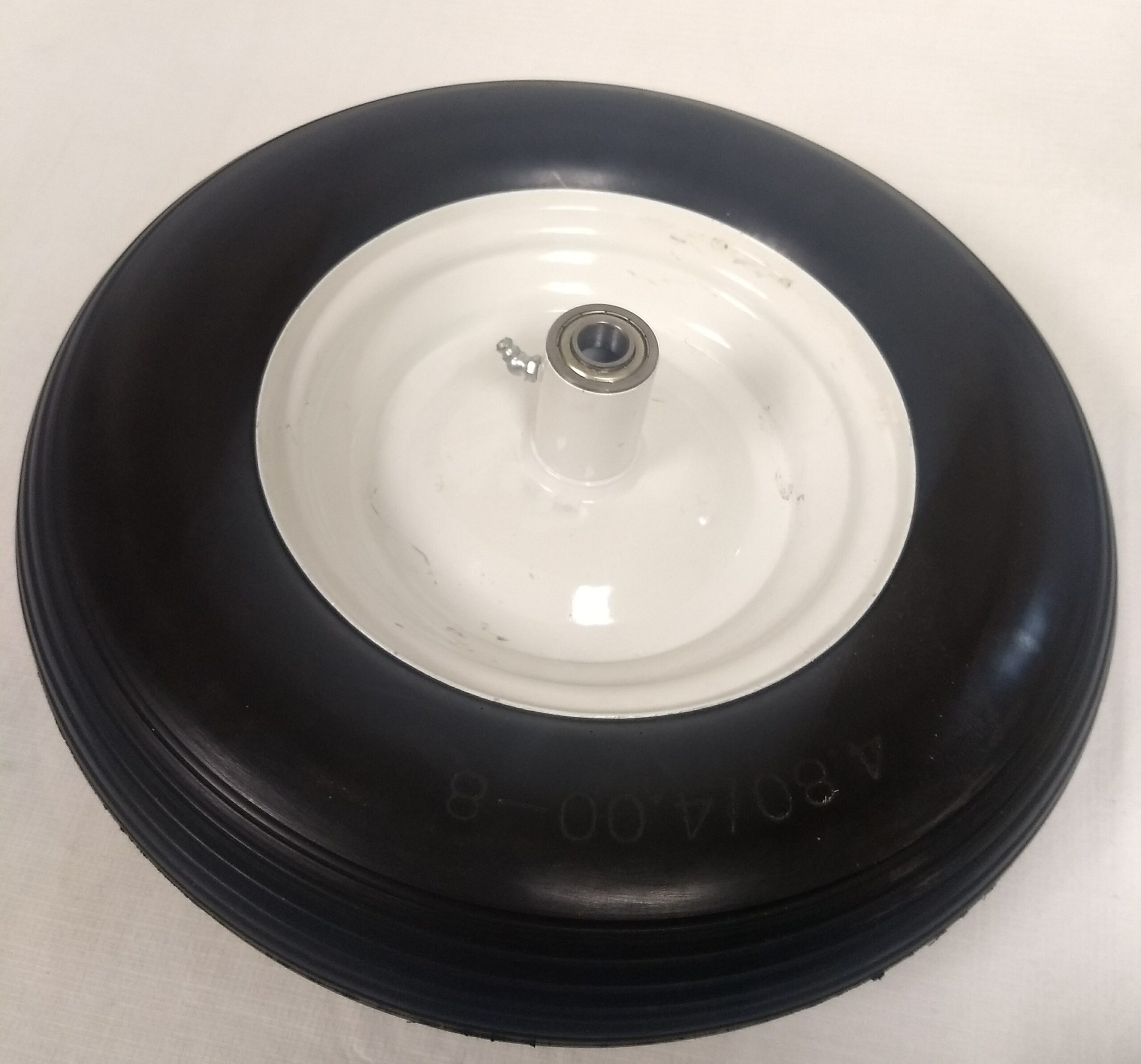 Wheel & Tire Flat Free 4.00-8 Ribbed 5/8″