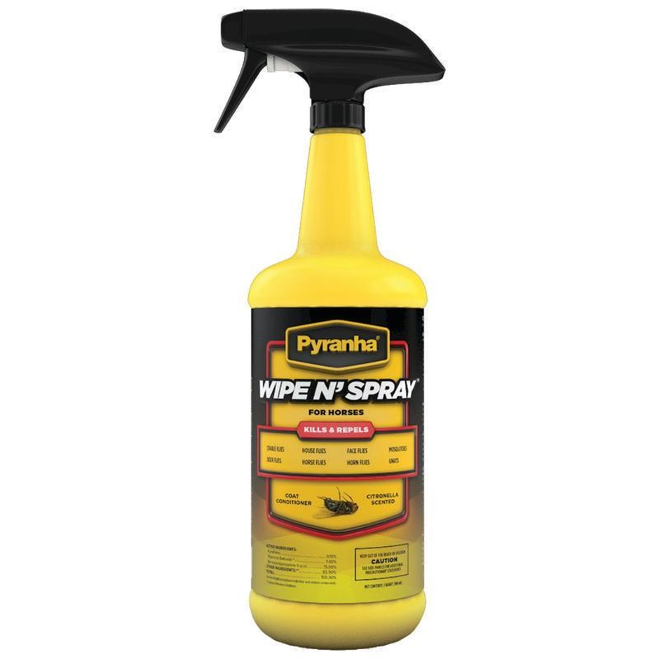 Pyranha Wipe N’ Spray For Horses Quart