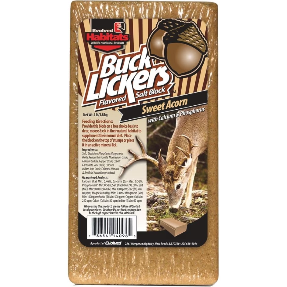 Crush Acorn Deer Brick 4 LB - Huber's Animal Health